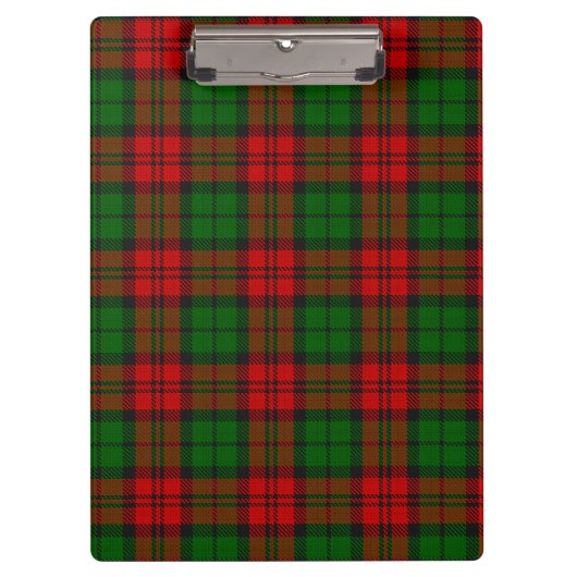 Blackwatch Campbell Tartan Red Green Kariert Klemmbrett (Vorderseite)