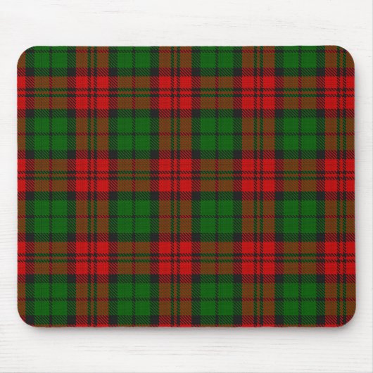 Blackwatch Campbell Tartan Red Green Kariert Mousepad (Vorne)