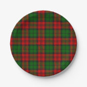 Blackwatch Campbell Tartan Red Green Kariert Pappteller (Vorderseite)