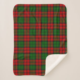 Blackwatch Campbell Tartan Red Green Kariert Sherpadecke