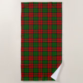 Blackwatch Campbell Tartan Red Green Kariert Strandtuch (Vorderseite)