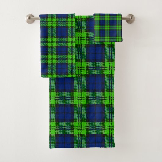 Blackwatch Kariert Tartan Badhandtuch Set (Insitu)