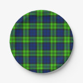 Blackwatch Kariert Tartan Pappteller (Vorderseite)