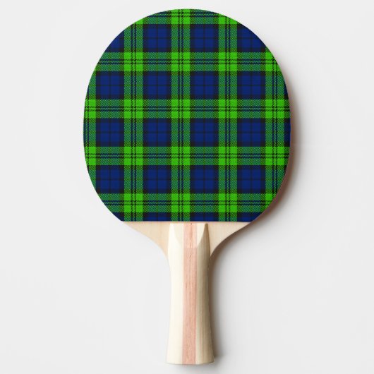 Blackwatch Kariert Tartan Tischtennis Schläger (Vorderseite)