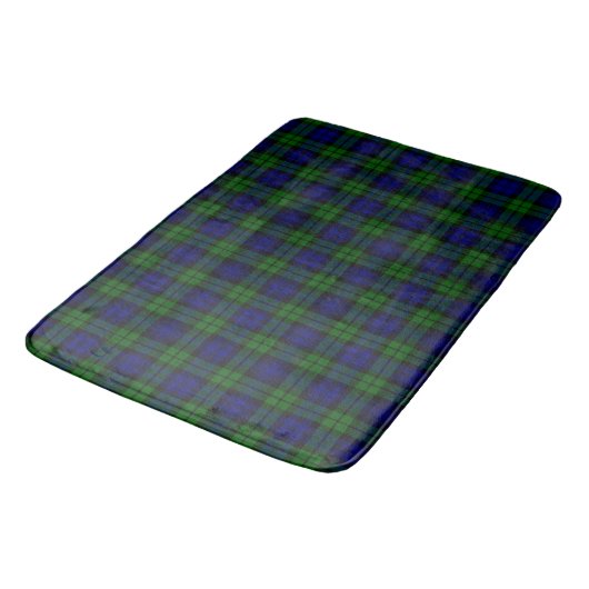 Blackwatch Tartan Badematte (Schrägansicht)