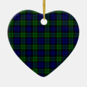 Blackwatch Tartan Campbell-Clan Keramik Ornament (Vorne)
