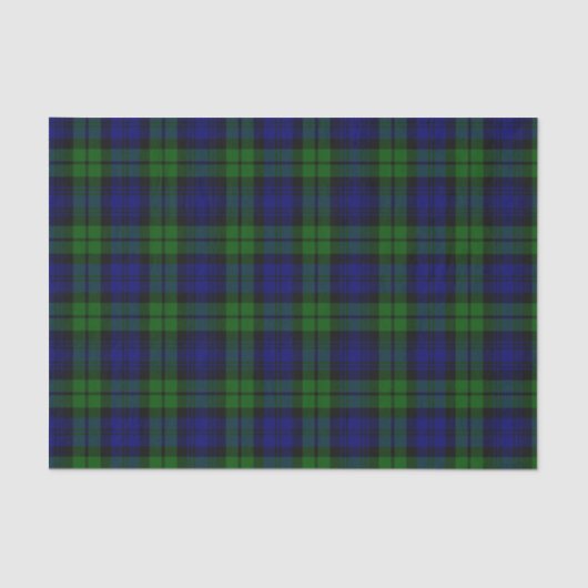 Blackwatch Tartan Campbell Clan Seidenpapier (Vorderseite)