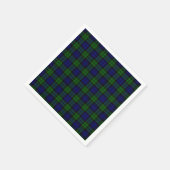 Blackwatch Tartan Campbell Clan Serviette (Ecke)
