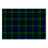 Blackwatch Tartan Campbell Clan Tischnummer (Vorderseite)