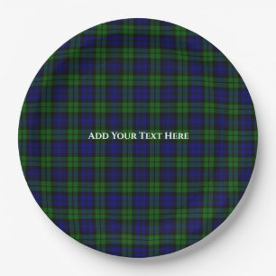 Blackwatch Tartan Custom Pappteller