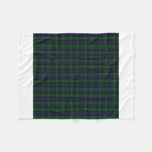 Blackwatch Tartan Fleecedecke (Vorderseite (Horizontal))