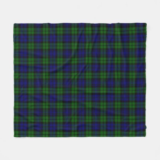 Blackwatch Tartan Fleecedecke (Vorderseite (Horizontal))