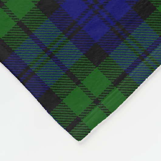 Blackwatch Tartan Fleecedecke (Ecke)