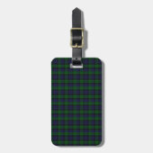 Blackwatch Tartan Gepäckanhänger (Vorderseite vertikal)