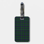 Blackwatch Tartan Gepäckanhänger (Rückseite vertikal)