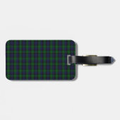 Blackwatch Tartan Gepäckanhänger (Rückseite horizontal)