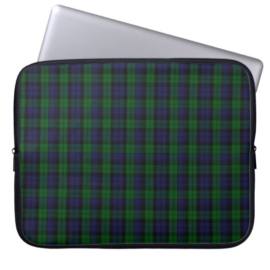 Blackwatch Tartan Laptopschutzhülle (Vorderseite)