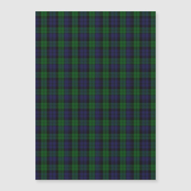 Blackwatch Tartan Magnetkarte (Vorderseite)