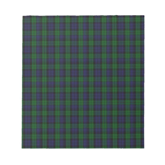 Blackwatch Tartan Notizblock (Vorderseite)