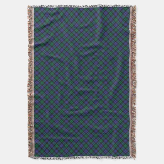 Blackwatch Tartan Royal Scottish Kariert Pattern Decke (Vorderseite Vertikal)