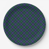 Blackwatch Tartan Royal Scottish Kariert Pattern Pappteller (Vorderseite)
