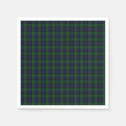 Blackwatch Tartan Serviette (Vorderseite)