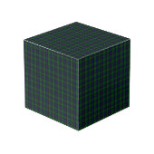 Blackwatch Tartan Würfel (Vorderseite Schrägansicht)