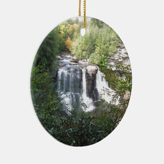 Blackwater-Fälle, West Virginia Keramik Ornament (Rechts)