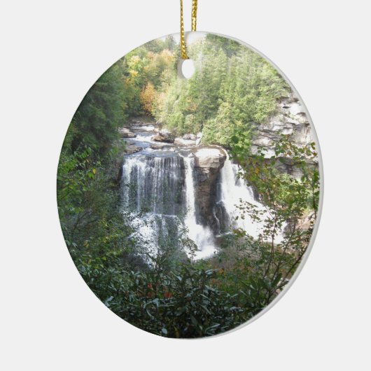 Blackwater-Fälle, West Virginia Keramik Ornament (Links)