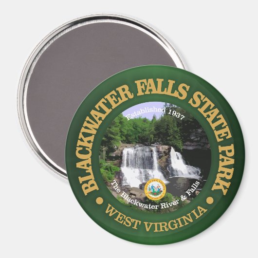Blackwater Falls SP Magnet (Vorderseite/Rückseite)