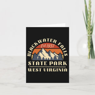 Blackwater Falls Staat Park West Virginia Karte