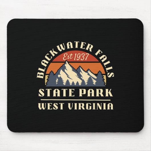 Blackwater Falls State Park West Virginia Berg Mousepad (Vorne)