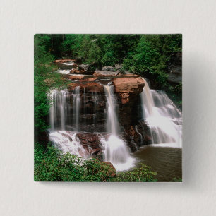 Blackwater Falls, West Virginia, landschaftlich sc Button