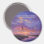 Blackwater National Wildlife Refugium Park Marylan Magnet (Vorderseite/Rückseite)