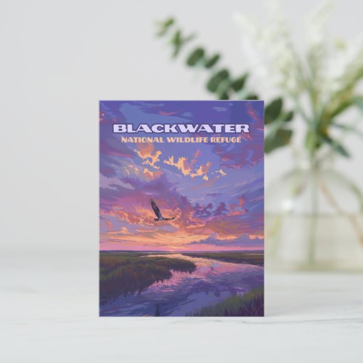 Blackwater National Wildlife Refugium Park Marylan Postkarte (Stehend Vorderseite)