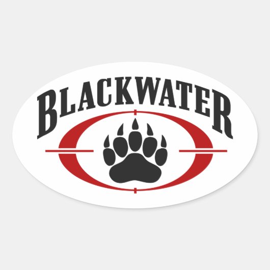 Blackwater Ovaler Aufkleber (Vorderseite)