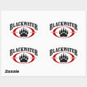 Blackwater Ovaler Aufkleber (Blatt)