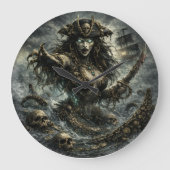 Blackwater Siren – Fortune Favors the Ruthless Große Wanduhr (Vorderseite)