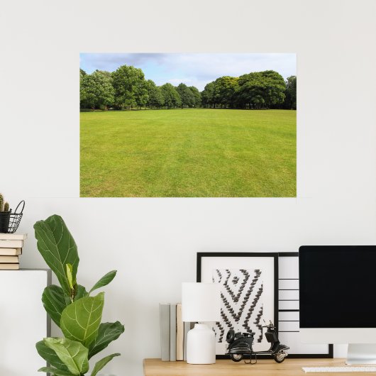 Blackweir Fields, Bute Park, Cardiff Poster (Heimbüro)