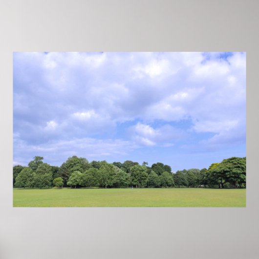 Blackweir Fields. Bute Park, Cardiff, Wales. Poster (Vorne)