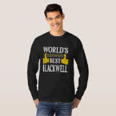 Blackwell Nachname Familienname Nachname Weltbeste T-Shirt (Vorne ganz)