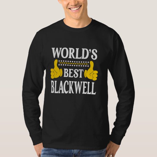 Blackwell Nachname Familienname Nachname Weltbeste T-Shirt (Vorderseite)