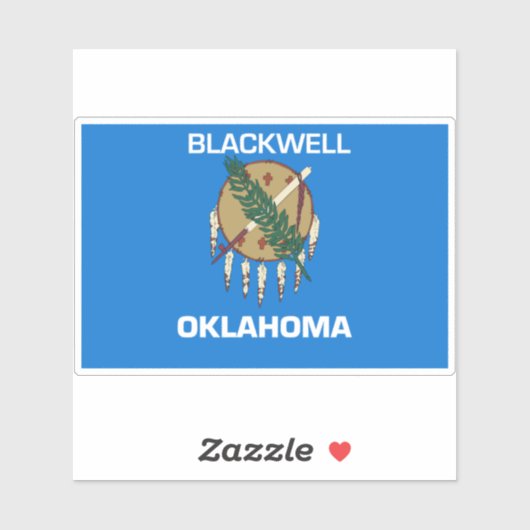 Blackwell Oklahoma Aufkleber (Blatt)