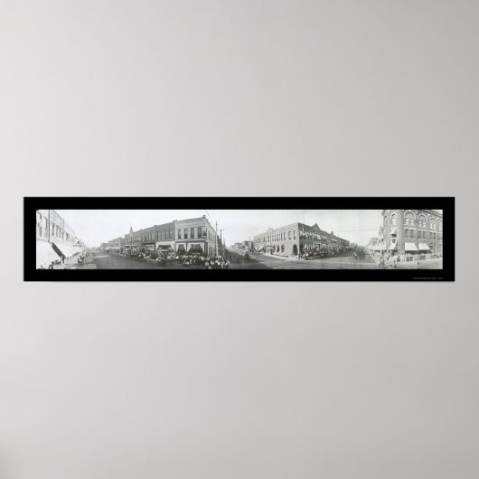 Blackwell, Oklahoma Foto 1910 Poster (Vorne)