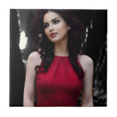 BlackWhiteRed ceramic tile Fliese (Vorderseite)