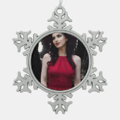 BlackWhiteRed snowflake ornament (Vorderseite)