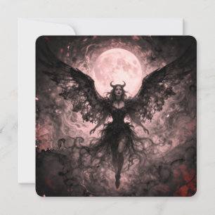 Blackwing Mond - AI Fantasy Digital Art Druck