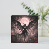 Blackwing Moon - AI Fantasy Digital Art Print (Stehend Vorderseite)