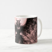 Blackwing Moon - AI Fantasy Digital Art Print Kaffeetasse (VorderseiteRechts)