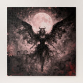 Blackwing Moon - AI Fantasy Digital Art Print Puzzle (Vertikal)